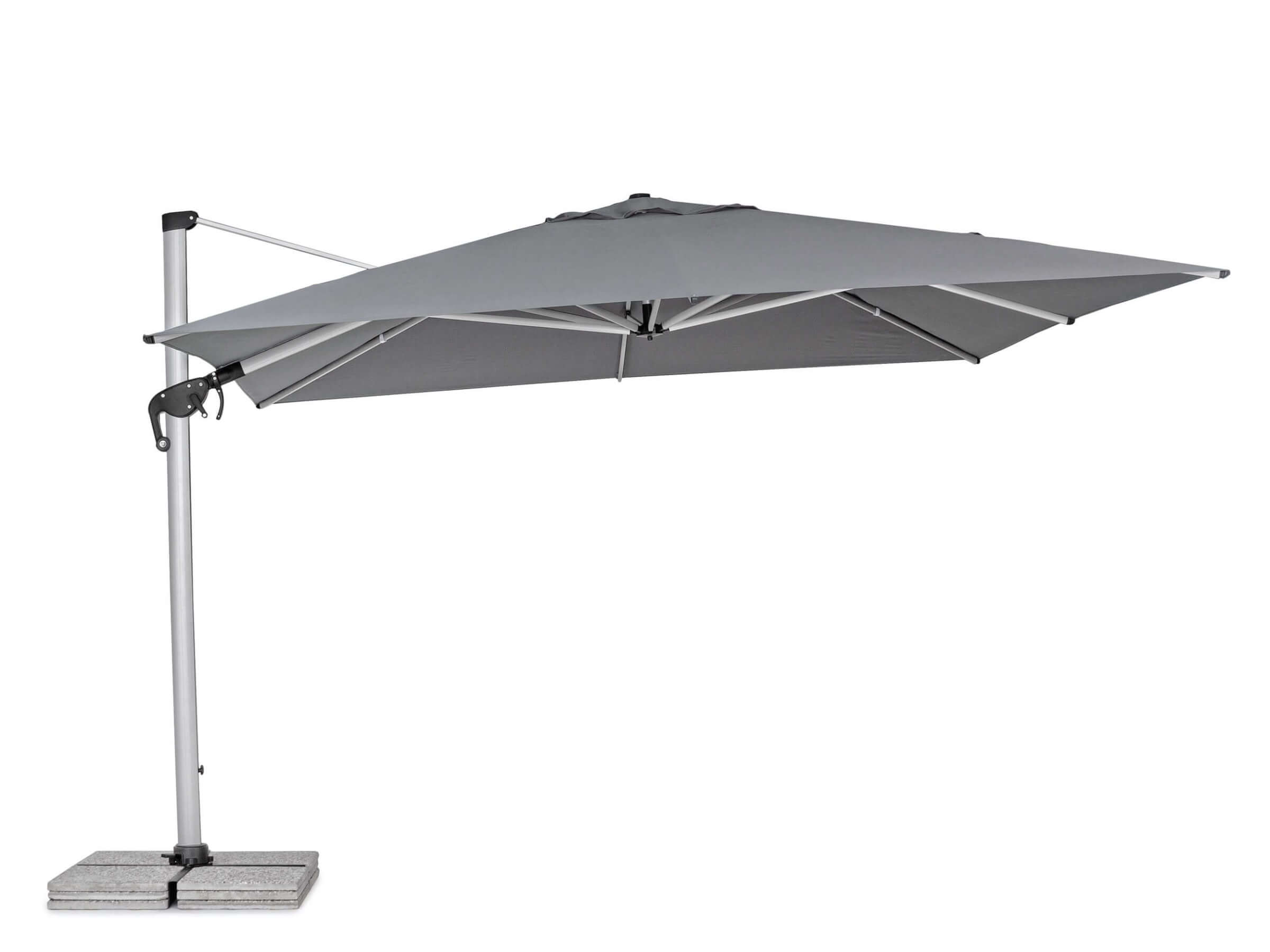 OMBRELLONE BRACCIO CALIS 4X4 GRIGIO CON COPERTURA