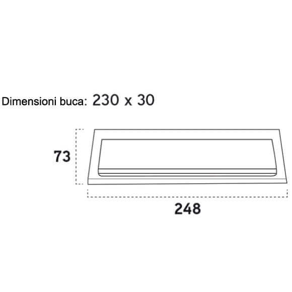 PLACCA BUCALETTERE INOX SPECCHIO