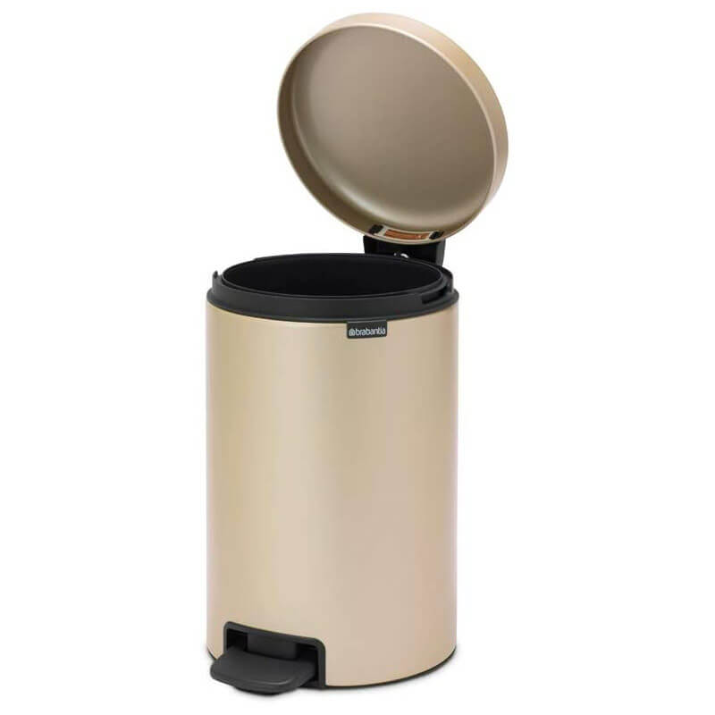 *PATTUMIERA PEDALE NEWLCON 12LT.CHAMPAGNE