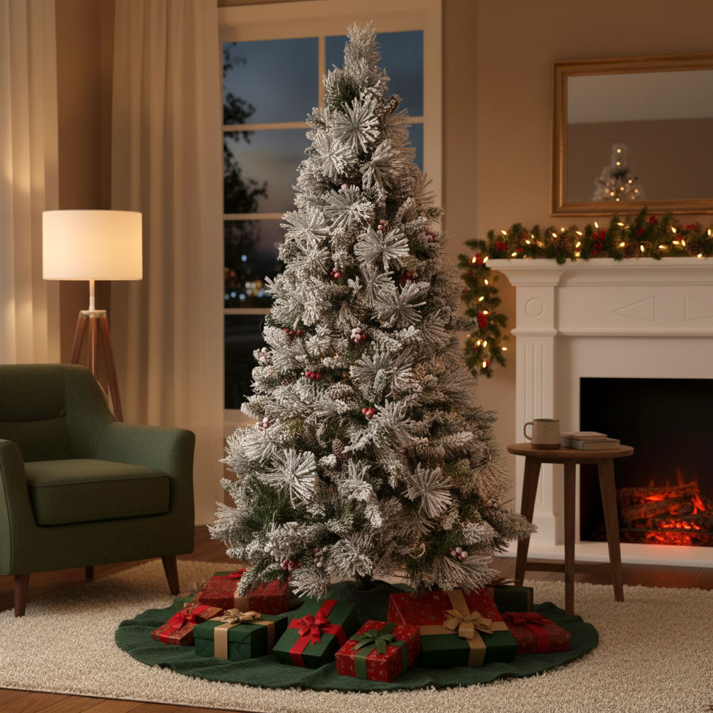 ALBERO DI NATALE INNEVATO CM.270 2190 PUNTE