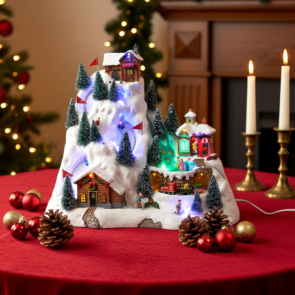 GIOSTRA NATALIZI CON PISTA PATTINAGGIO E TRENO