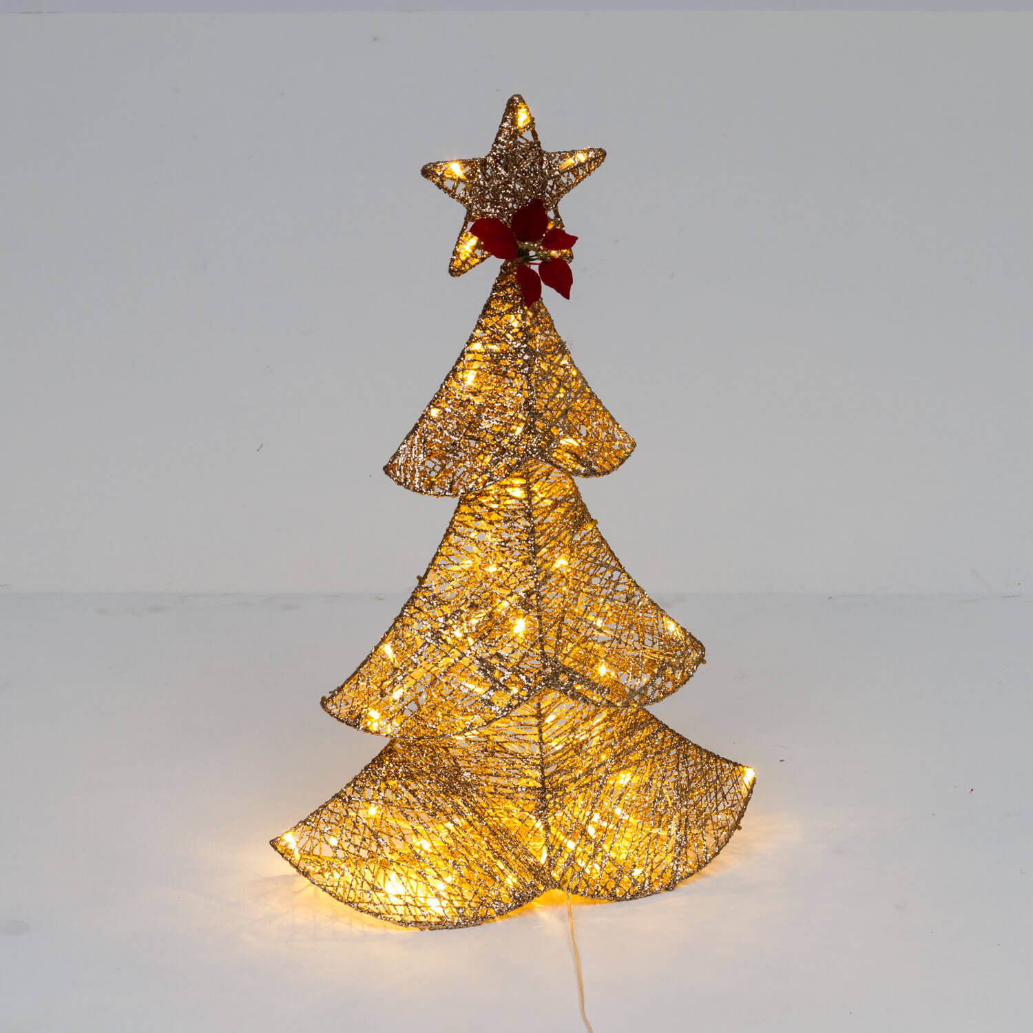 ALBERO NATALE GOLDEN 64LED LUCE CALDA