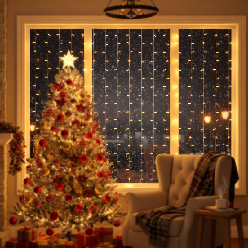 *TENDA LUMINOSA 168MAXI LED LUCE CALDA