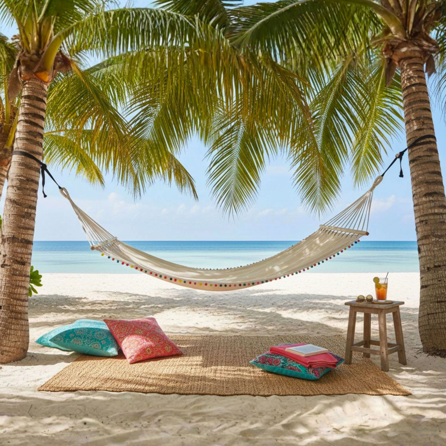 AMACA CON ASTA PON-PON CM.100X200