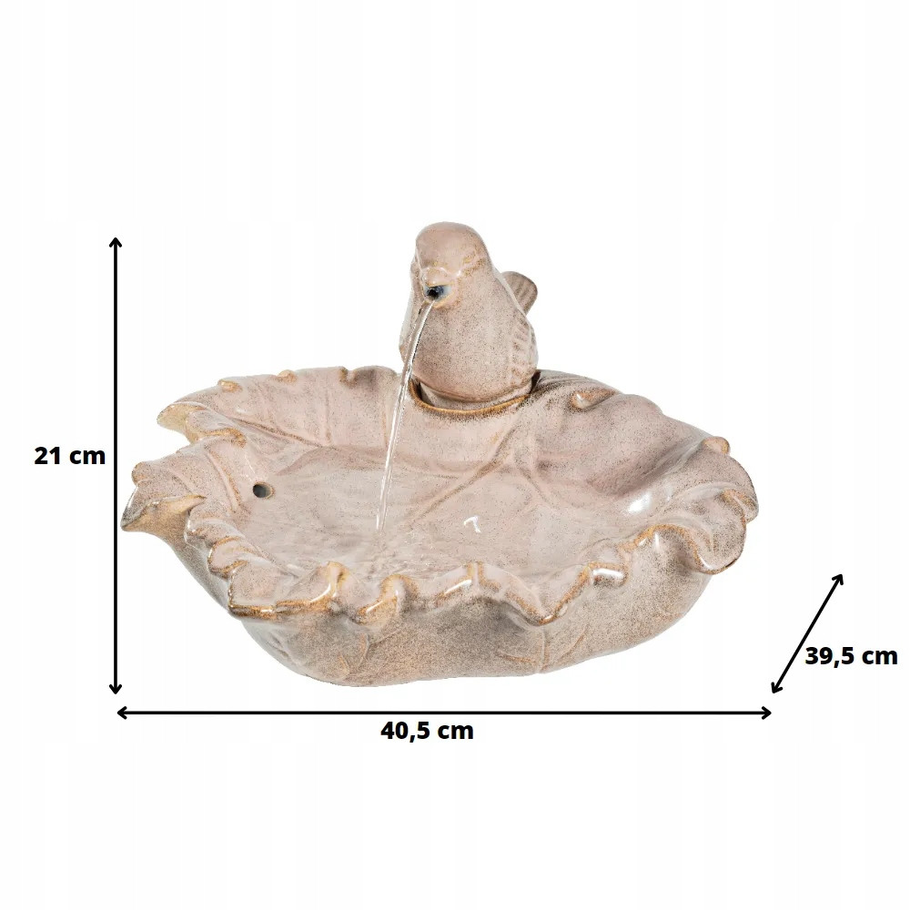 FONTANA UCCELLO CERAMICA CM.40.5X39