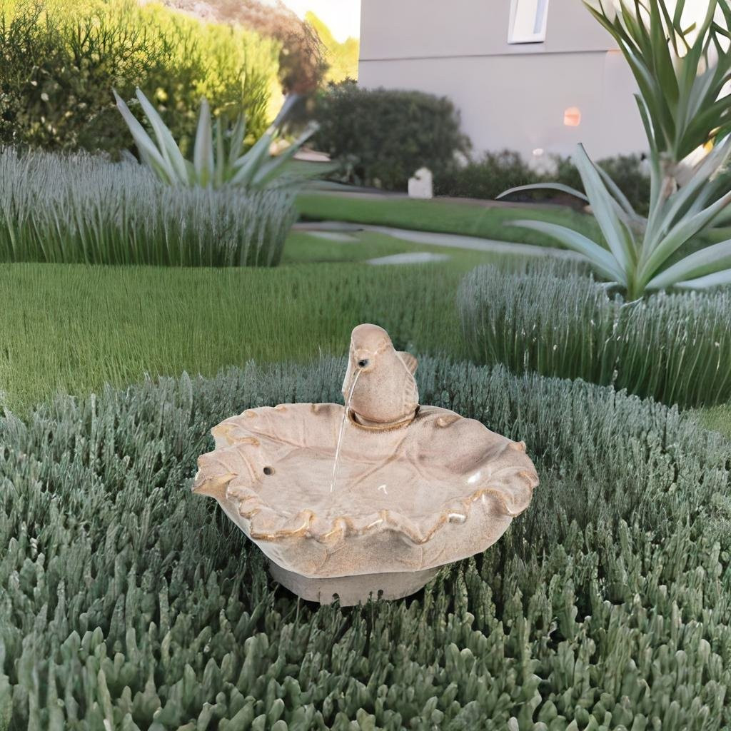 FONTANA UCCELLO CERAMICA CM.40.5X39