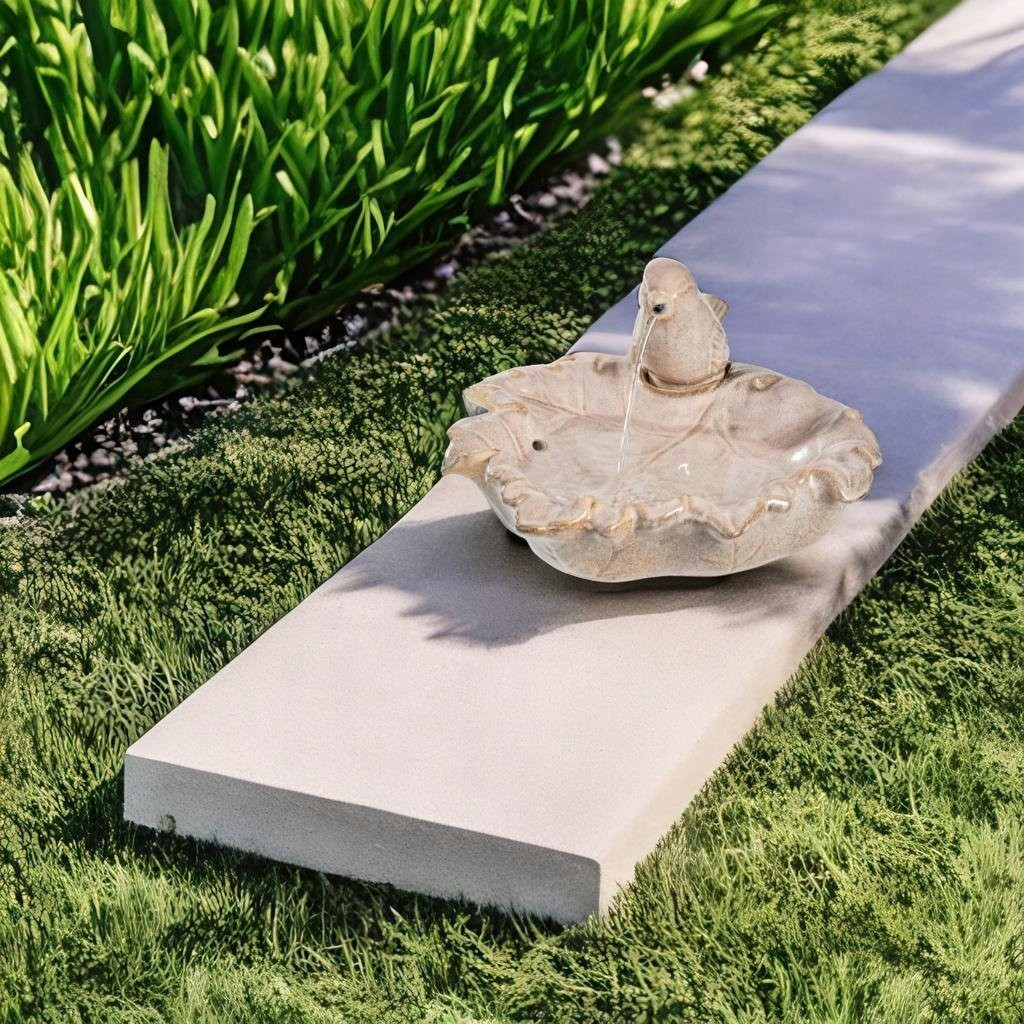 FONTANA UCCELLO CERAMICA CM.40.5X39