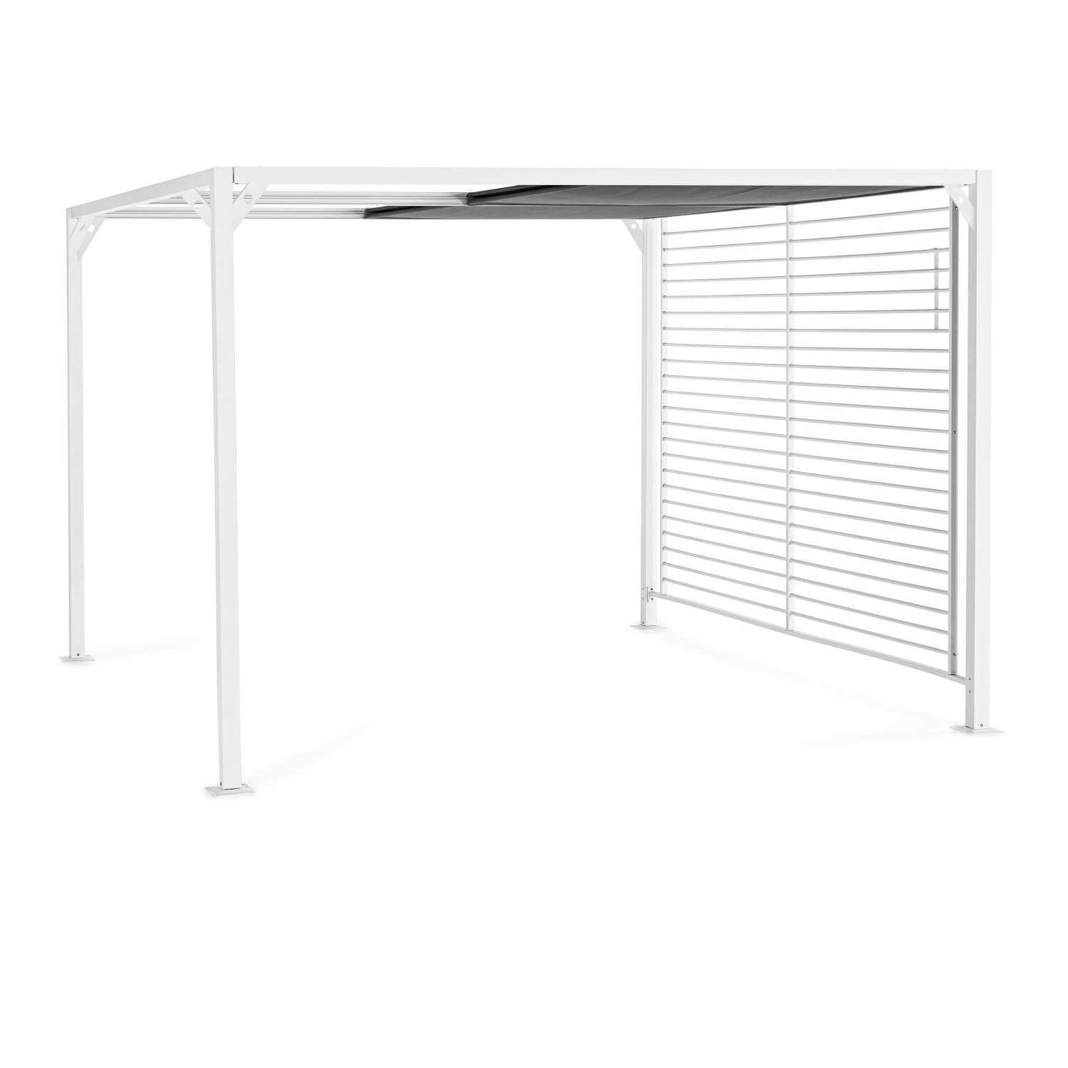 GAZEBO NOAH 3X3.6 ALLUMINIO BIANCO