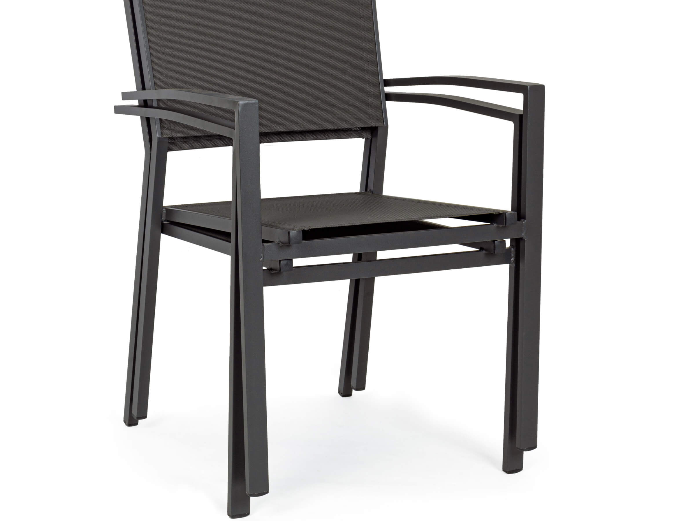 SEDIA CON BRACCIOLI HILDE ANTRACITE
