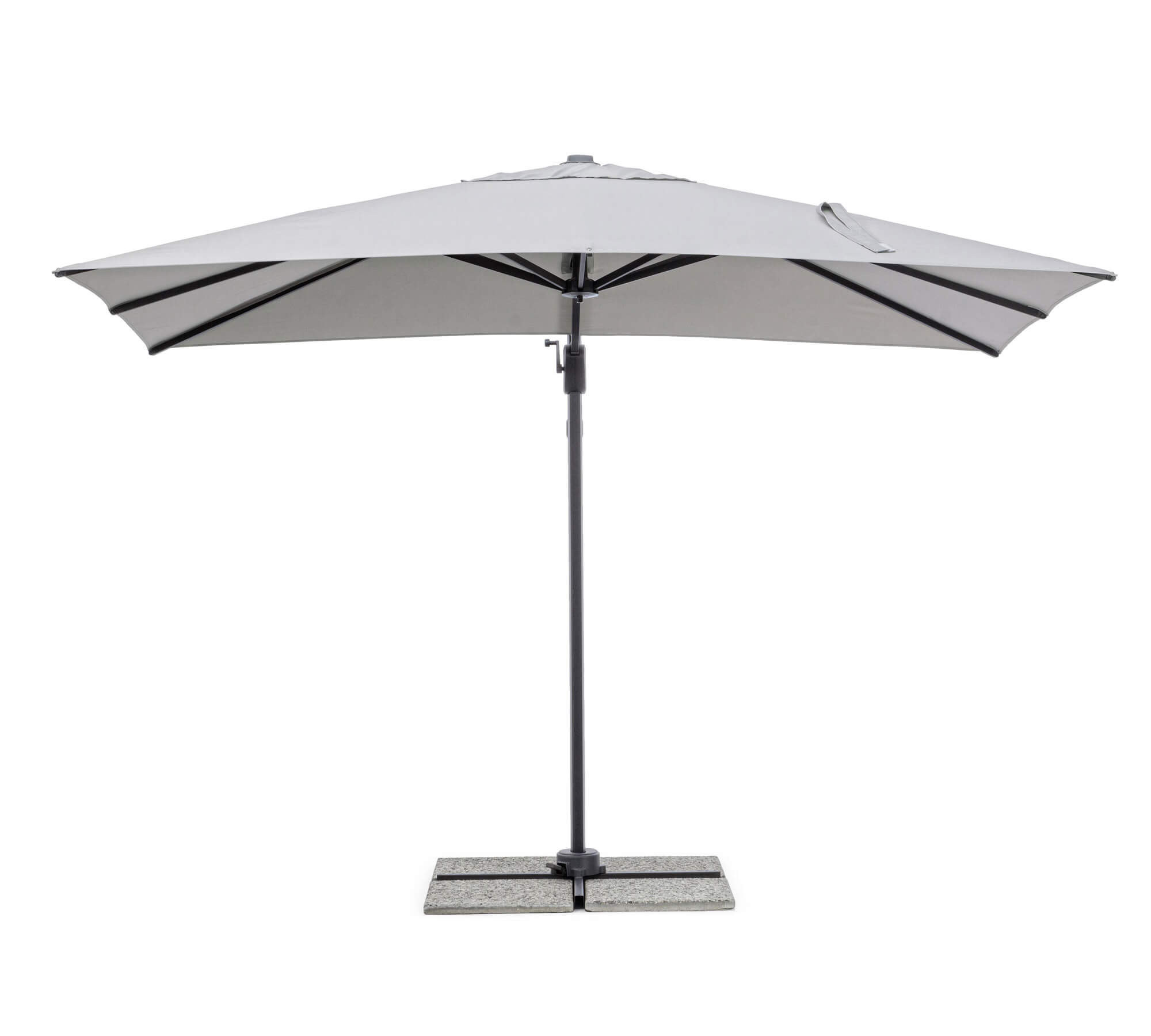 OMBRELLONE BRACCIO INES 2X3 ANTRACITE/GRIGIO