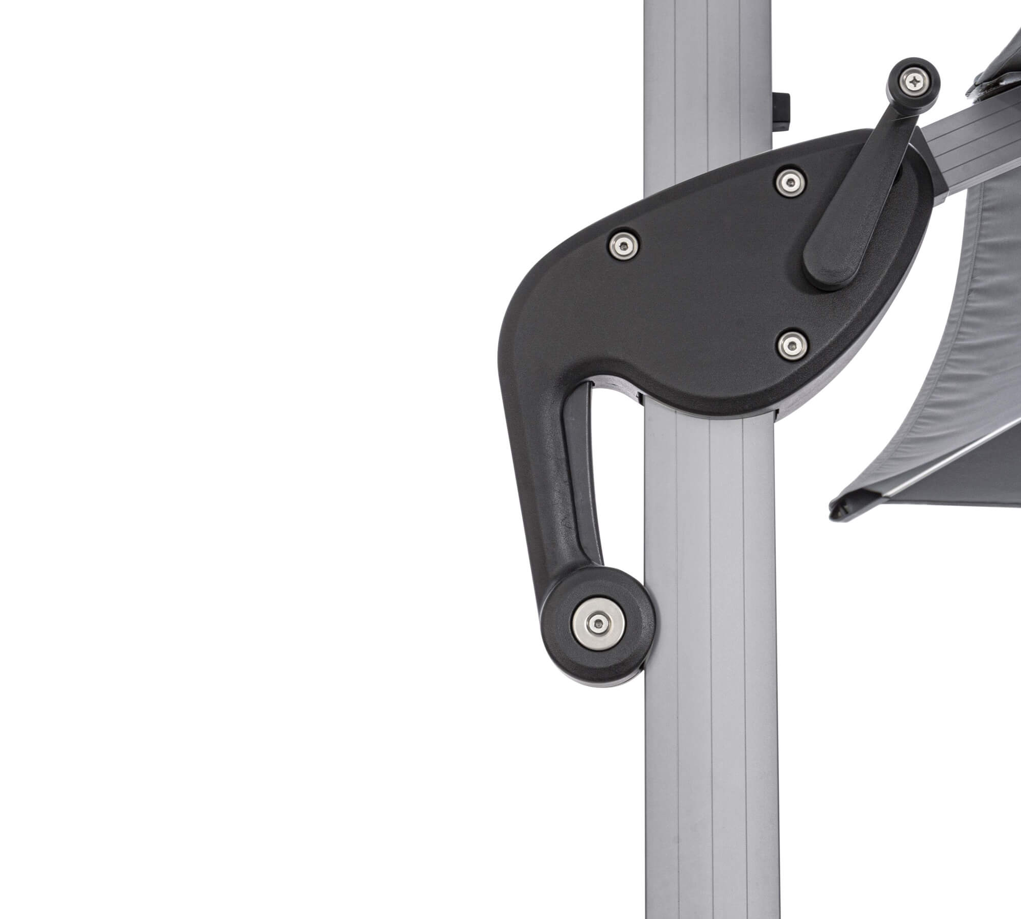 OMBRELLONE BRACCIO INES 3X3 C/LED ANODIZ/GRIGIO