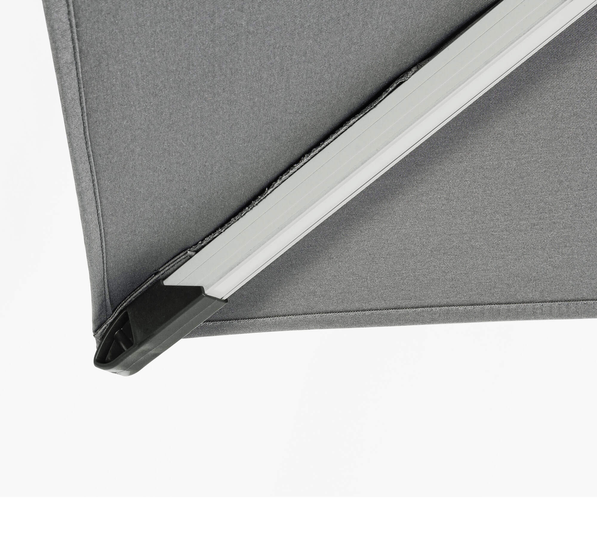 OMBRELLONE BRACCIO INES 3X3 C/LED ANODIZ/GRIGIO