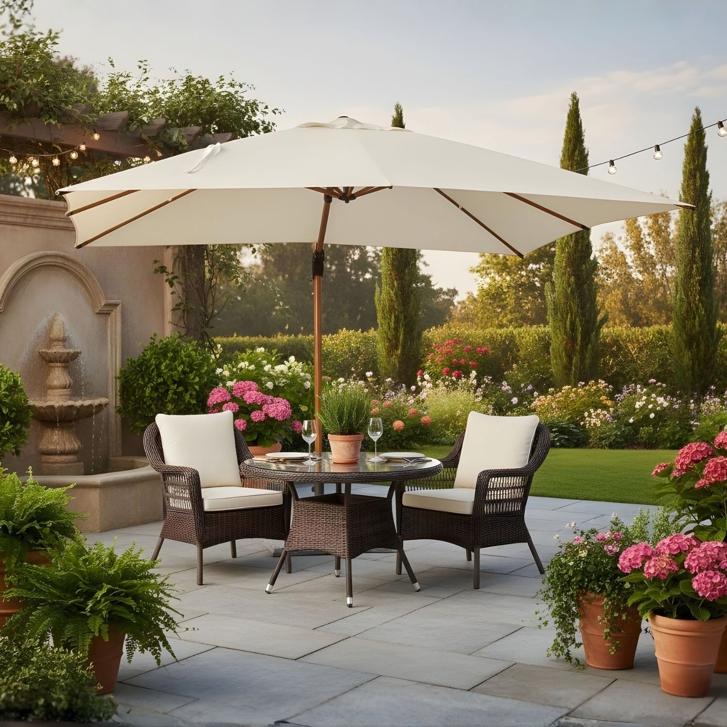 OMBRELLONE BRACCIO ORION 3X4 NATURAL/BEIGE