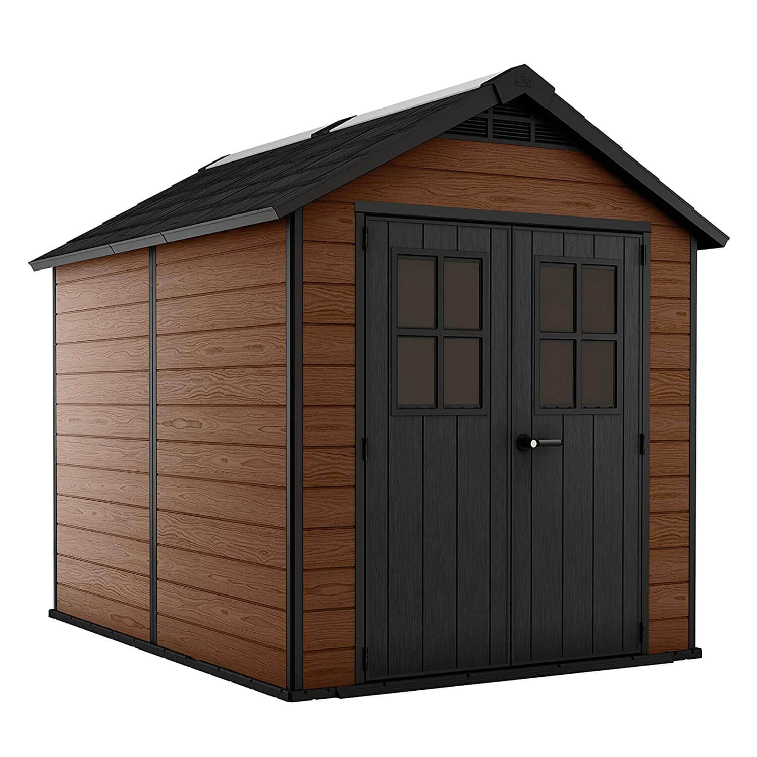 *CASETTA RESINA&LEGNO CM.228X223.5 H.252 2 PORTE