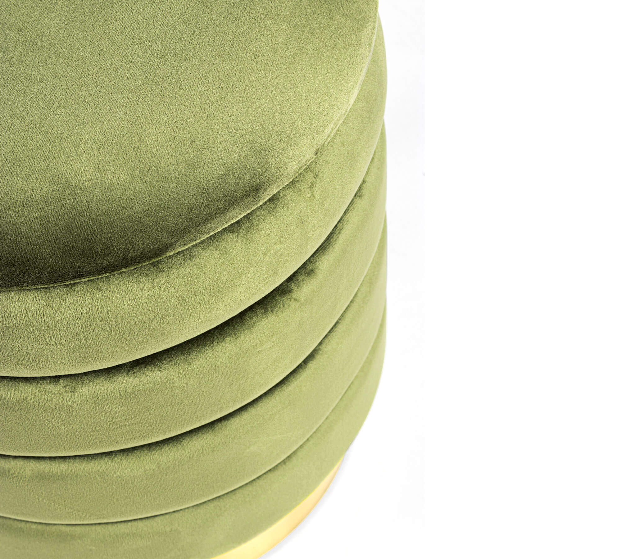 POUF CONTENITORE DARINA D.36 VERDE OLIVA