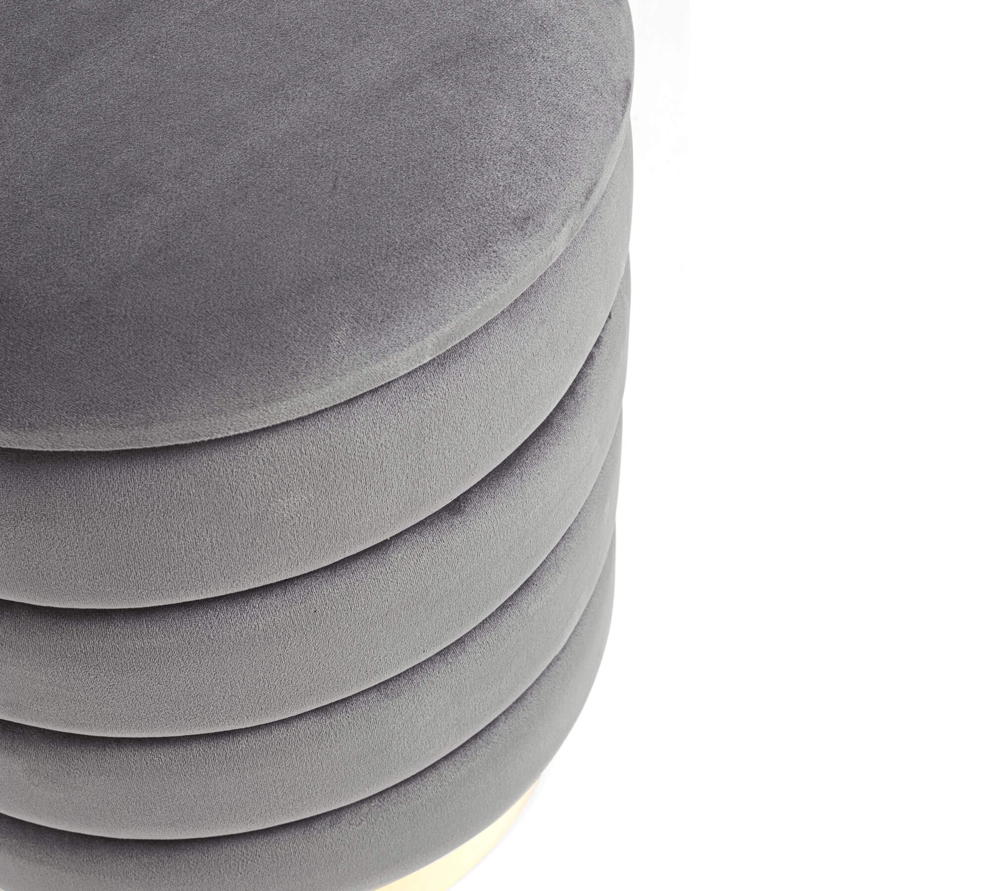 POUF CONTENITORE DARINA D.36 GRIGIO