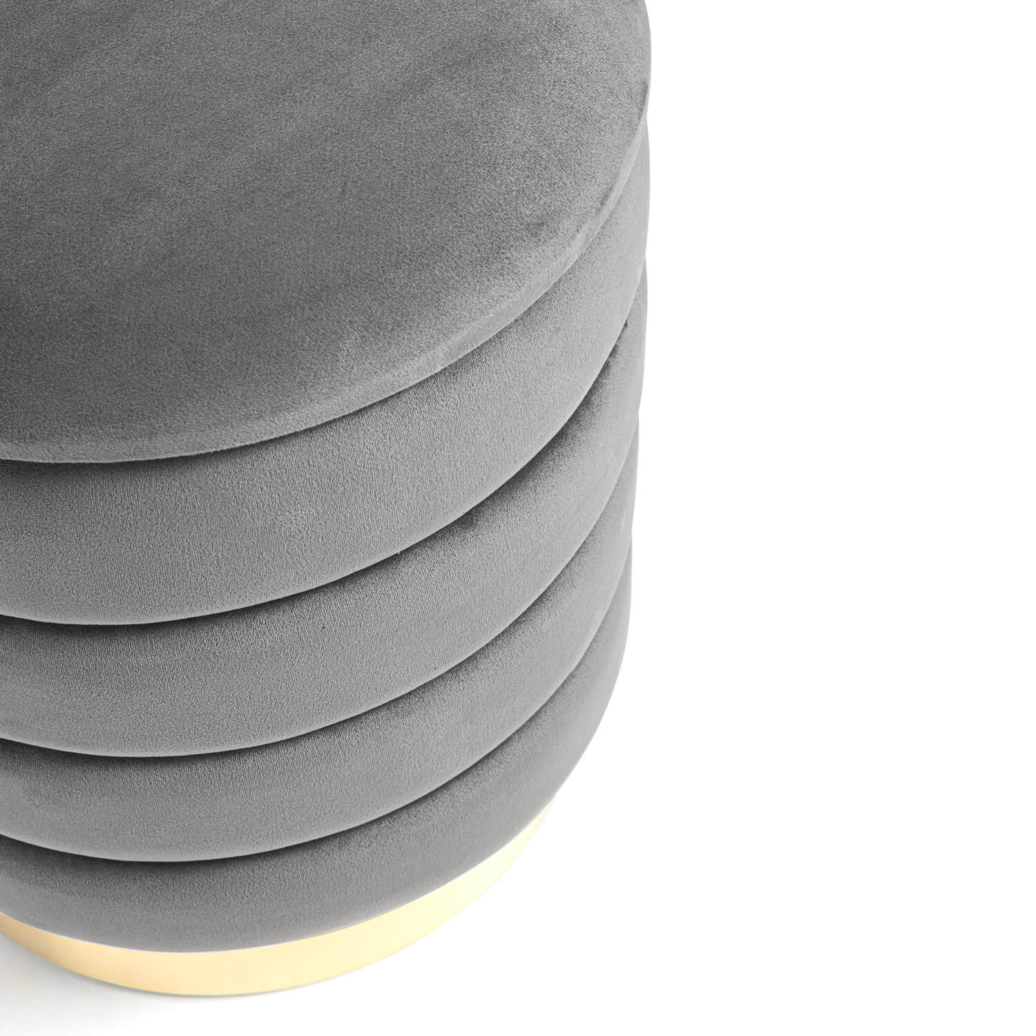 POUF CONTENITORE DARINA D.40 GRIGIO