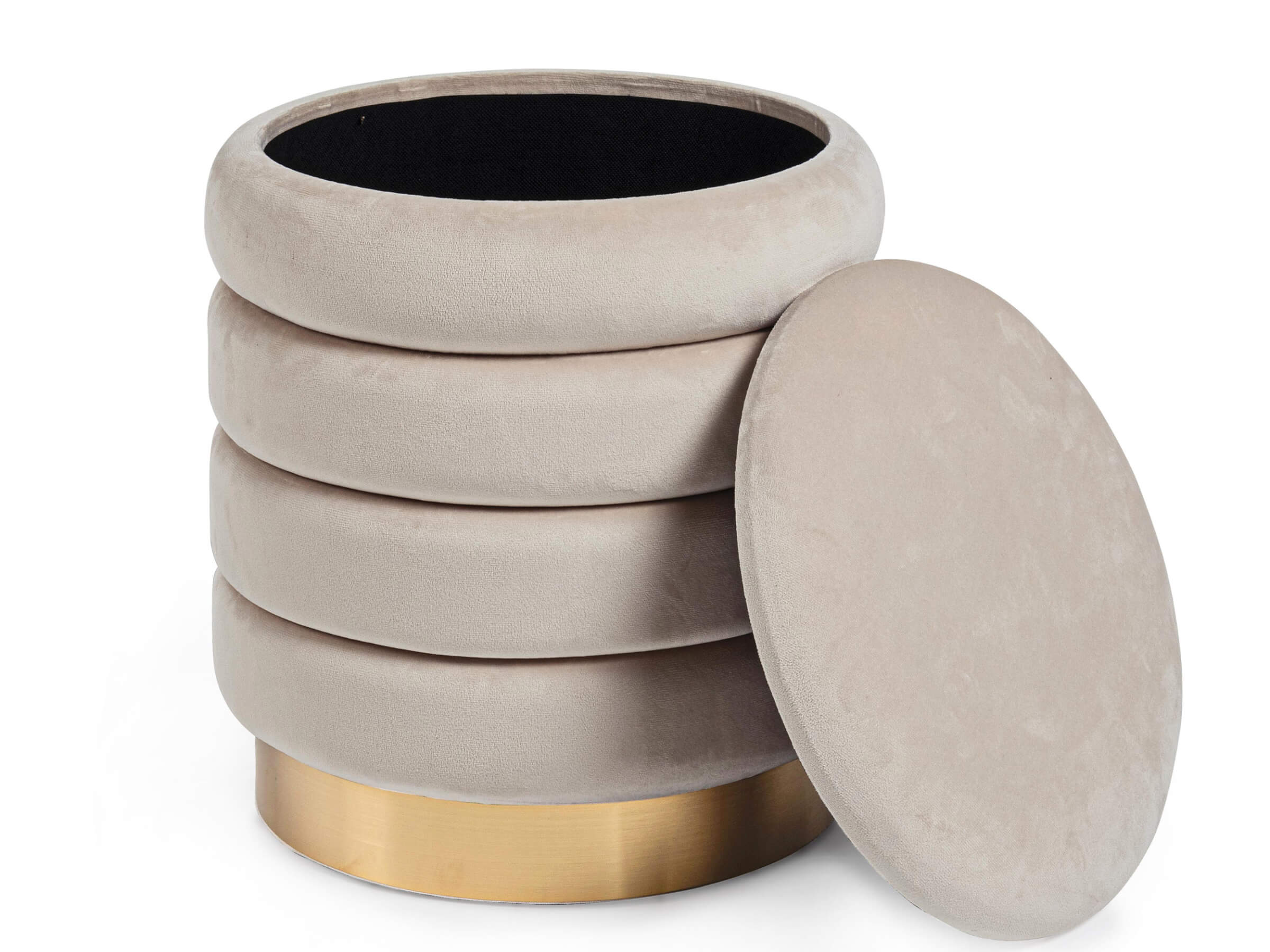 POUF CONTENITORE DARINA D.36 BEIGE