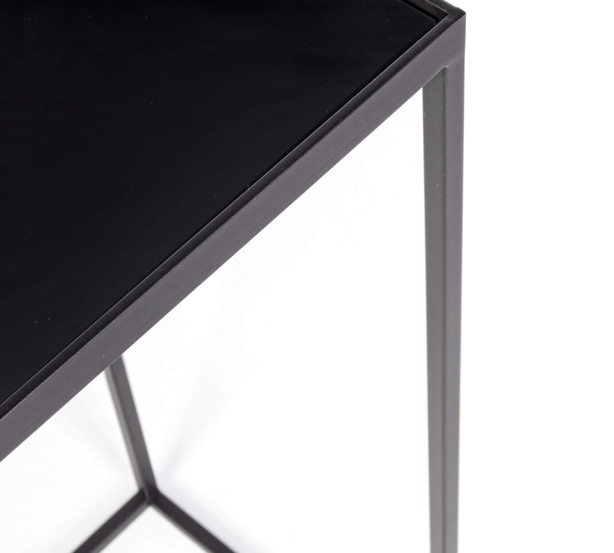 *TAVOLINO D.31 ACCIAIO/VETRO