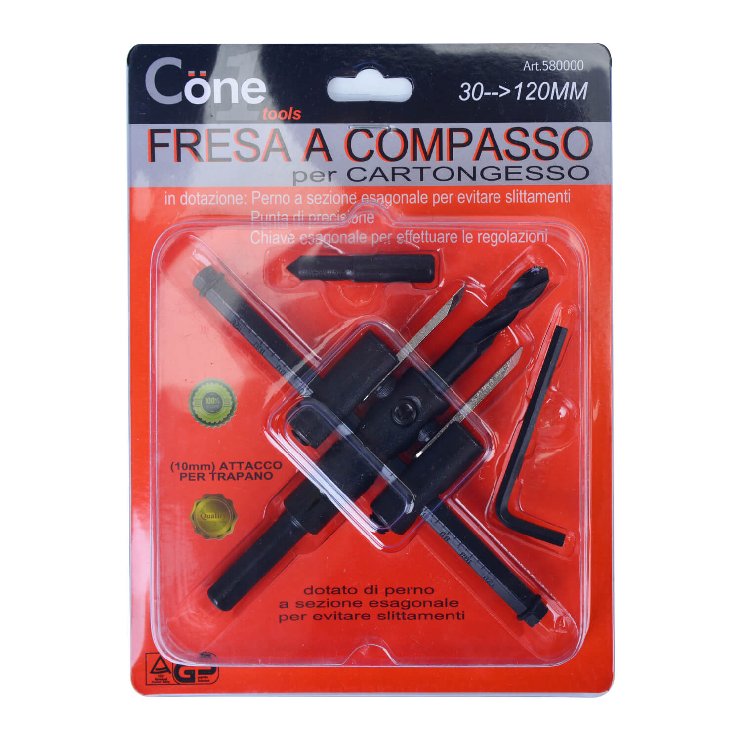 FRESA COMPASSO P/CARTONG.MM.30/120