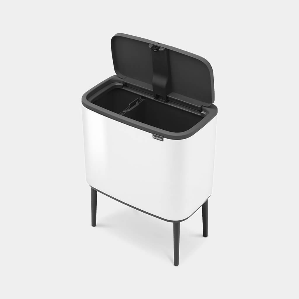 PATTUMIERA BO TOUCH BIN 11+23LT BIANCO