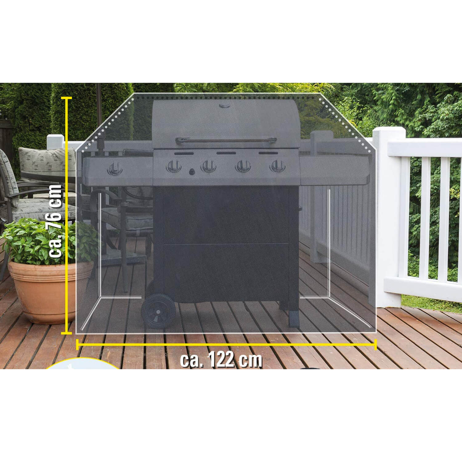 COPERTURA BBQ KINZO CM.122X71X76