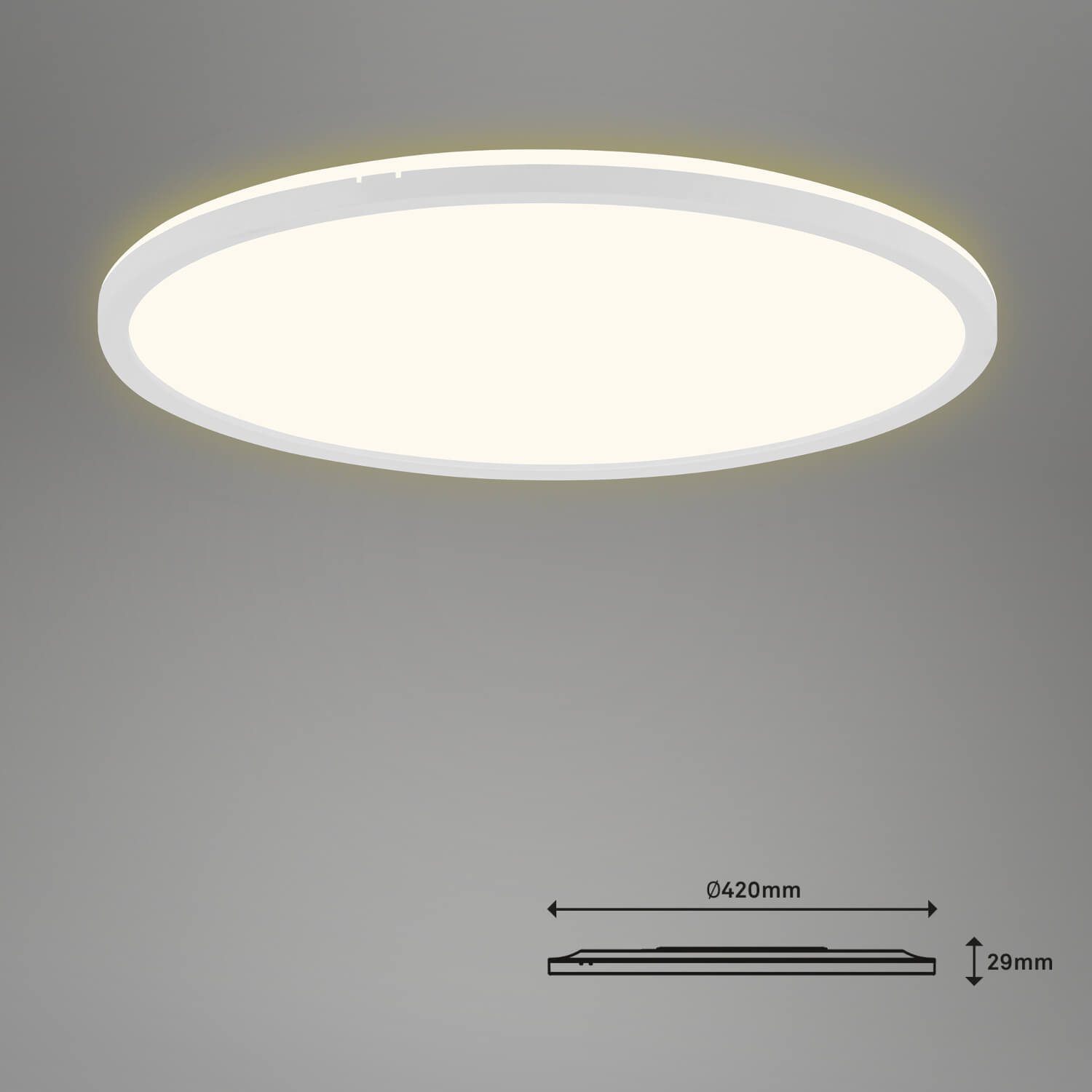 SLIM PLAFONIERA LED RETROILL.D.30 18W BIANCA