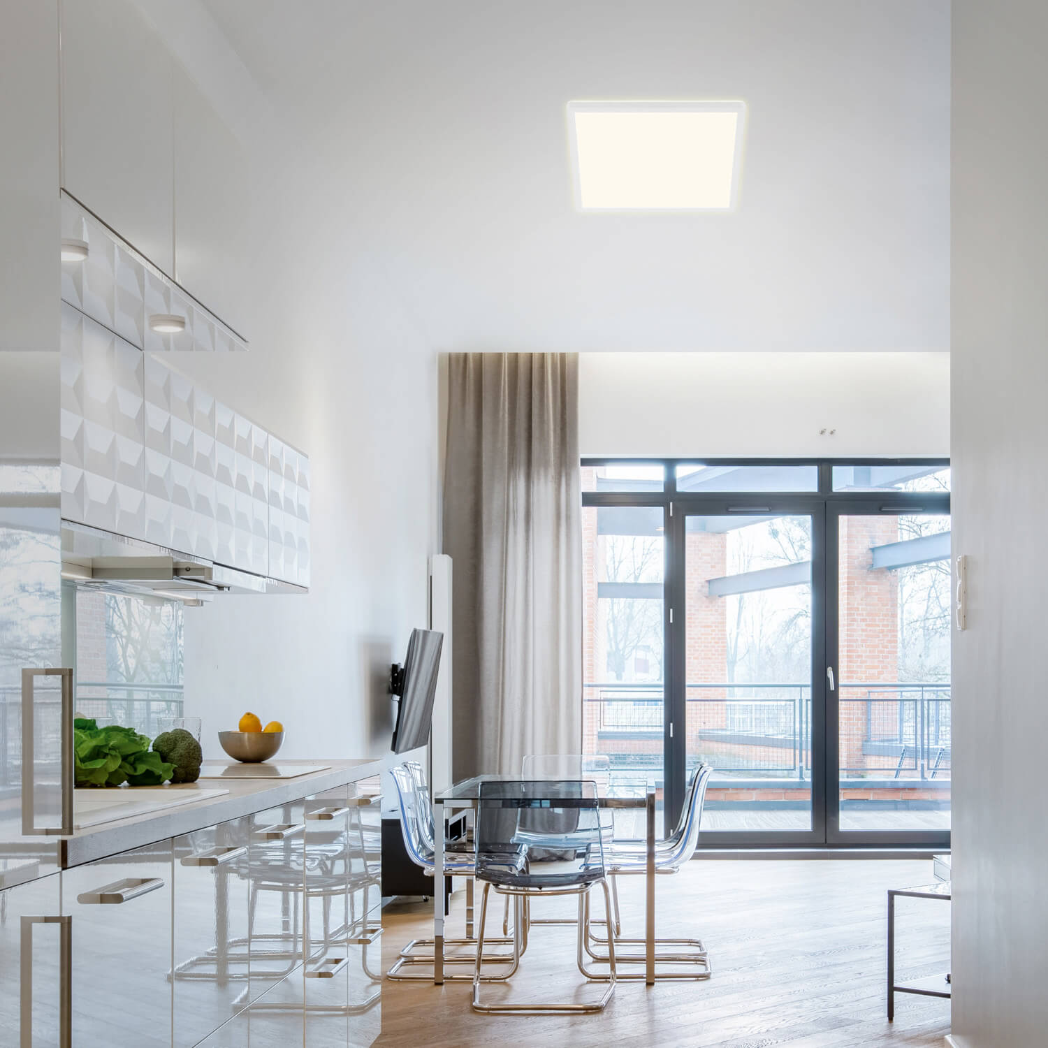 SLIM PALFONIERA LED RETROILL.CM.29 18W BIANCA C/T.