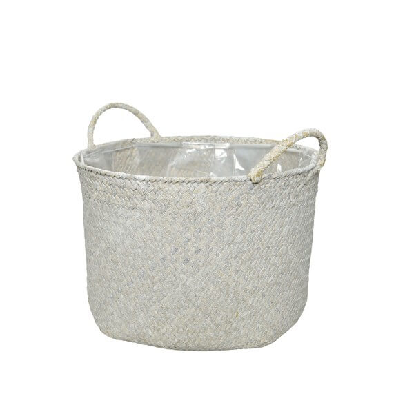 *VASO/CESTO D.21X30 BIANCO
