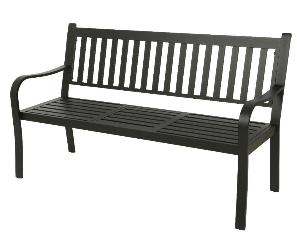 *PANCHINA IN ALLUMINIO NERA