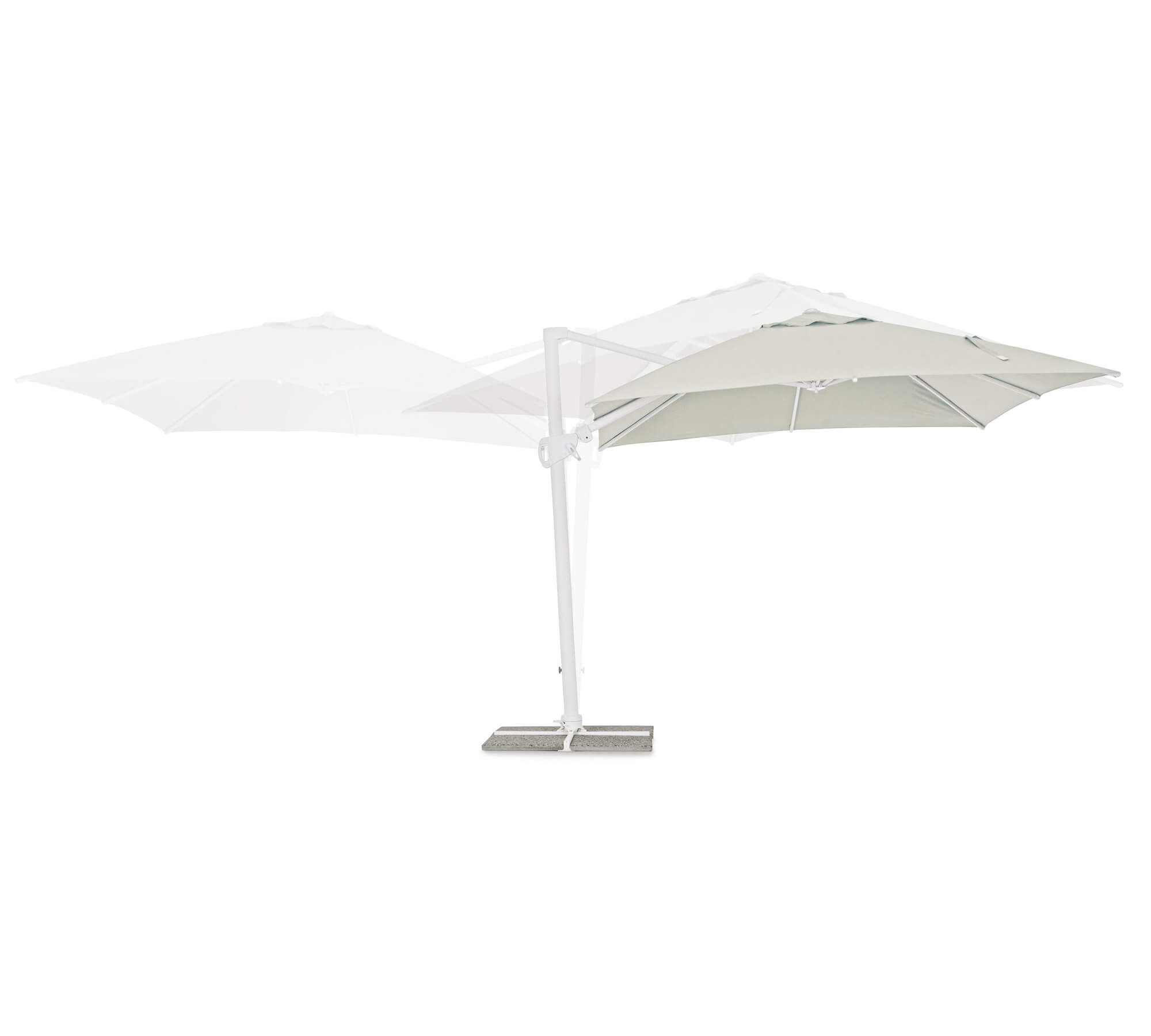 OMBRELLONE BRACCIO EDEN 3X3 BIANCO-NATURALE