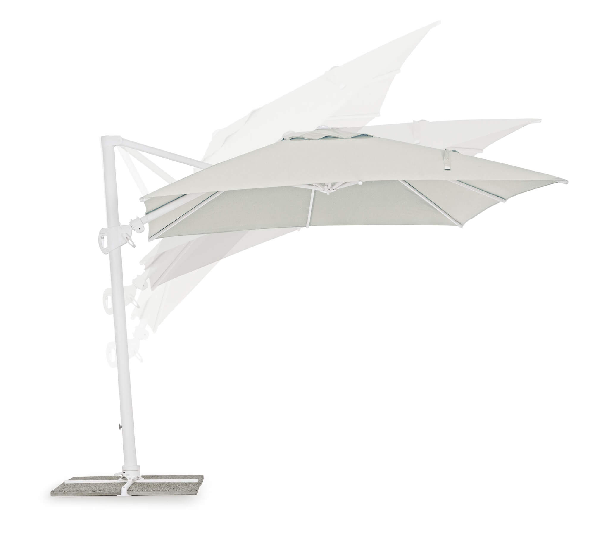 OMBRELLONE BRACCIO EDEN 3X3 BIANCO-NATURALE