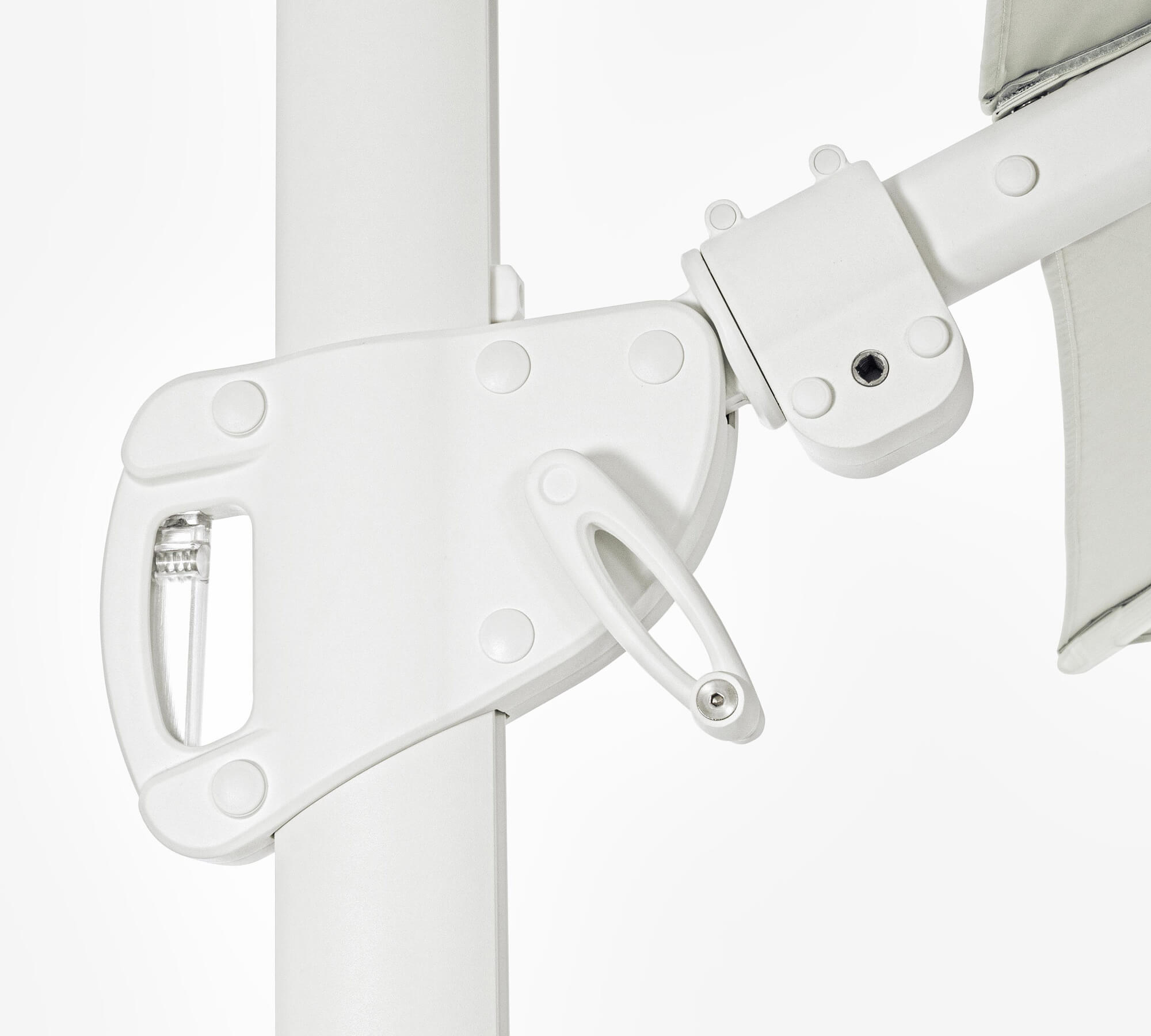 OMBRELLONE BRACCIO EDEN 3X3 BIANCO-NATURALE