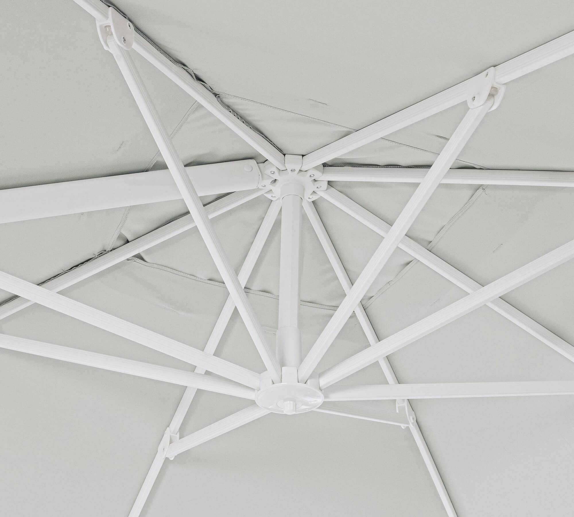 OMBRELLONE BRACCIO EDEN 3X3 BIANCO-NATURALE