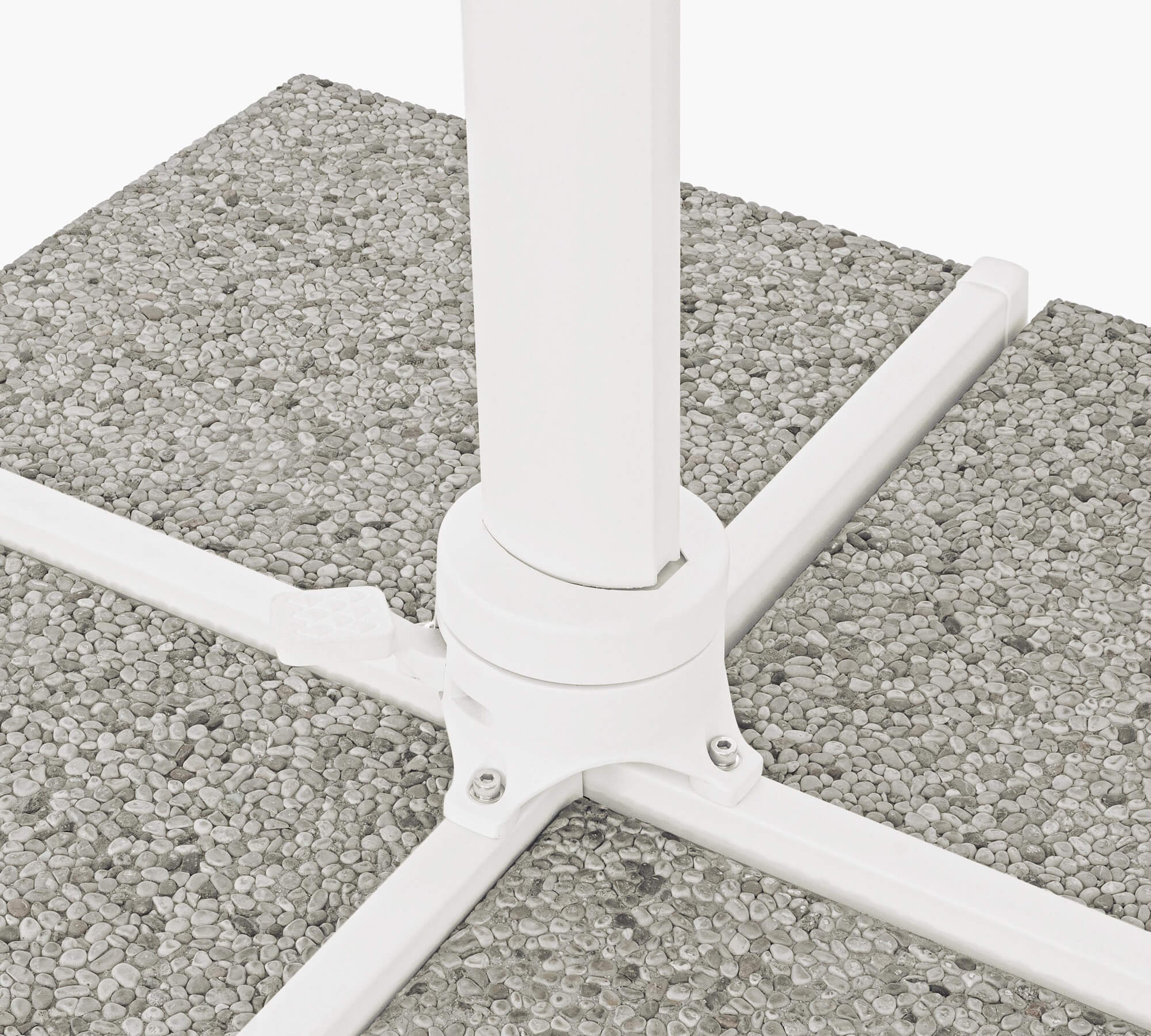 OMBRELLONE BRACCIO EDEN 3X3 BIANCO-NATURALE