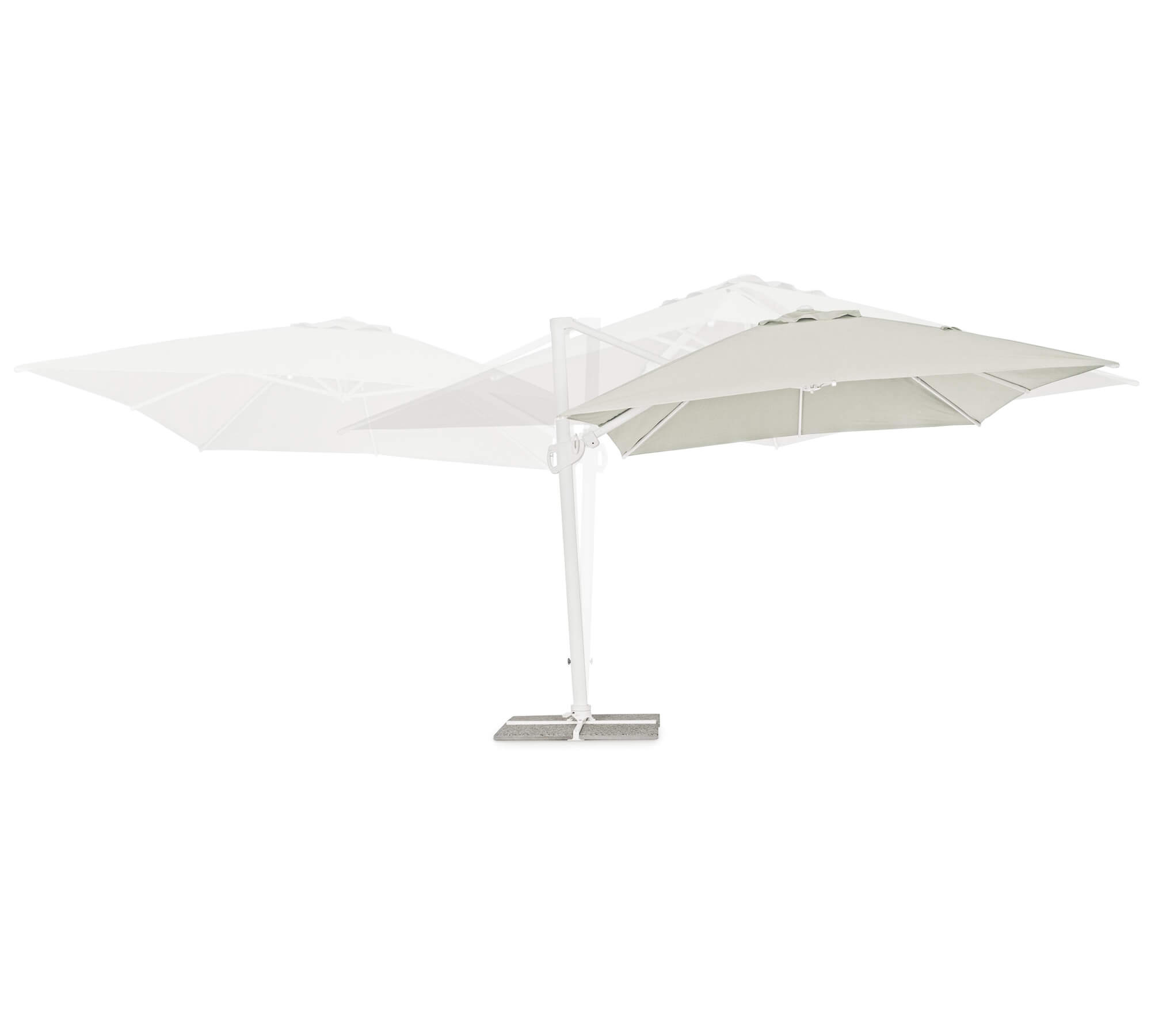 OMBRELLONE BRACCIO EDEN 3X4 BIANCO-NATURALE