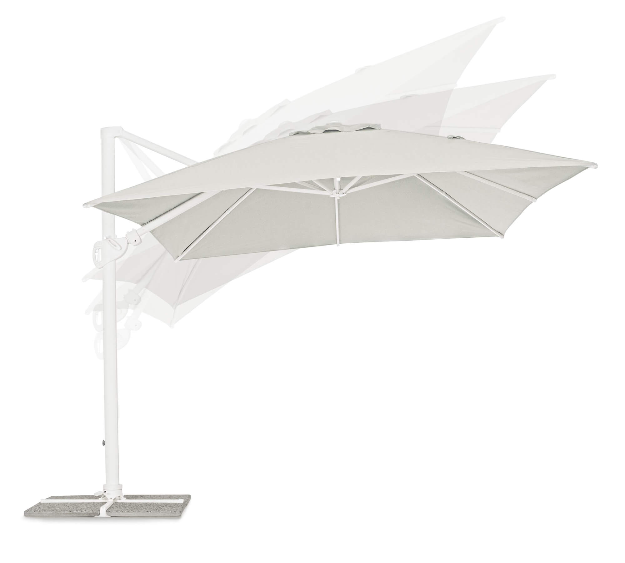 OMBRELLONE BRACCIO EDEN 3X4 BIANCO-NATURALE