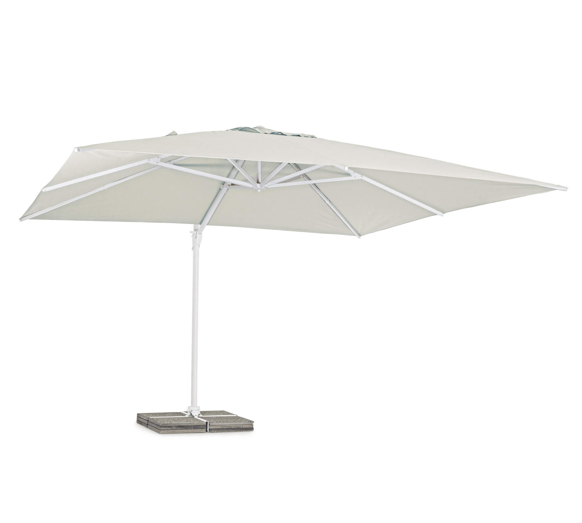 OMBRELLONE BRACCIO EDEN 4X4 BIACO-NATURALE