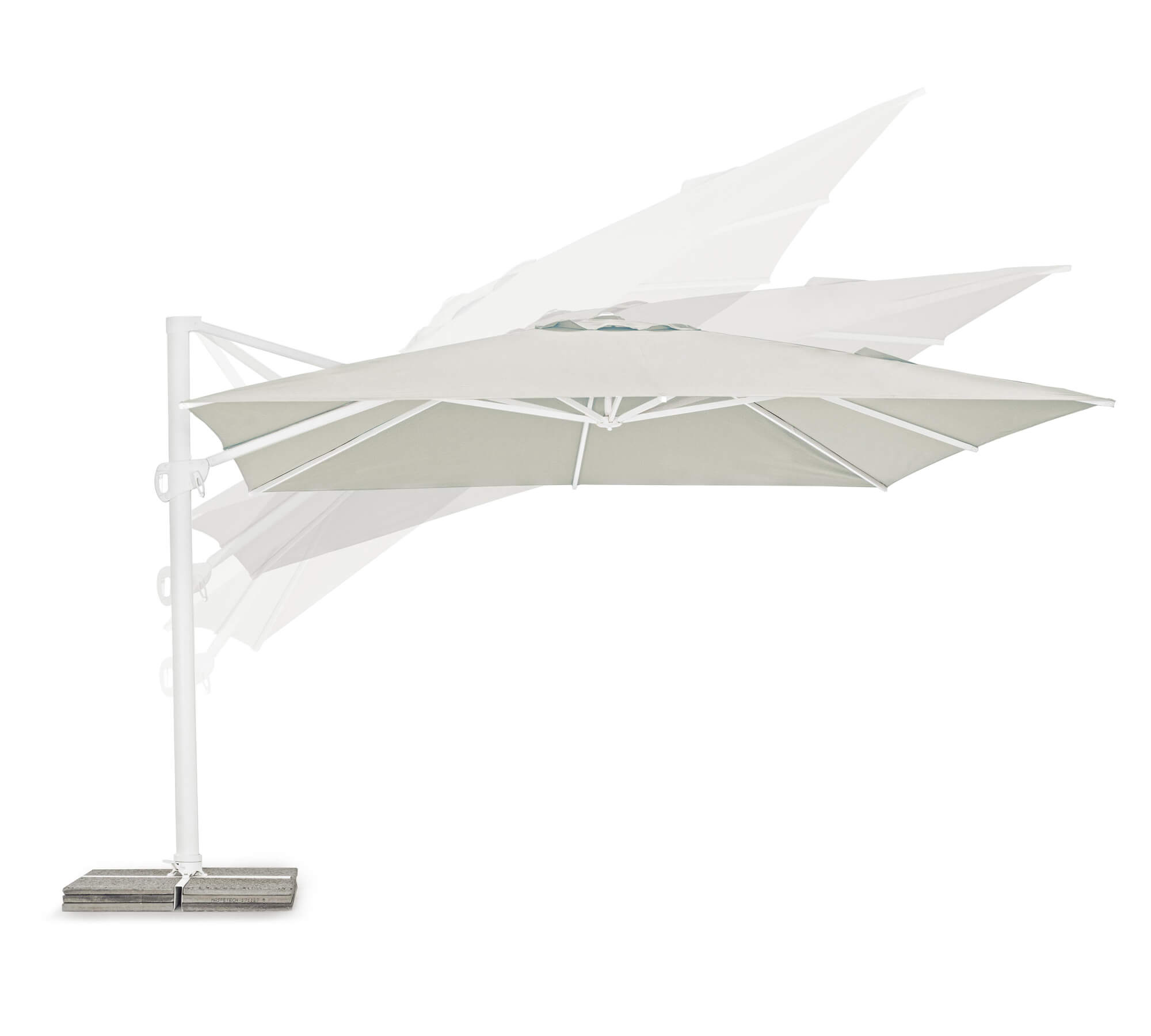 OMBRELLONE BRACCIO EDEN 4X4 BIACO-NATURALE