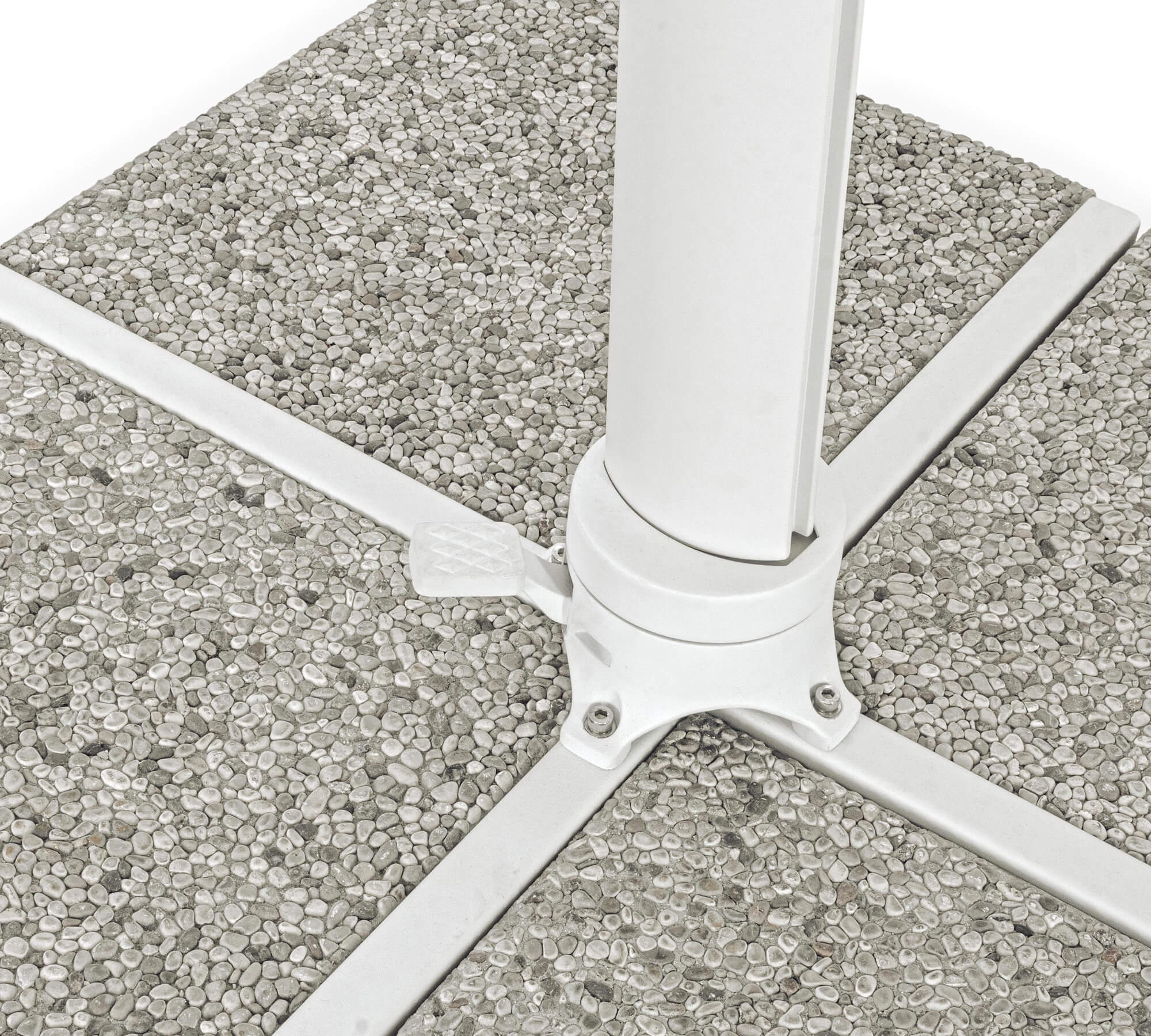 OMBRELLONE BRACCIO EDEN 4X4 BIACO-NATURALE