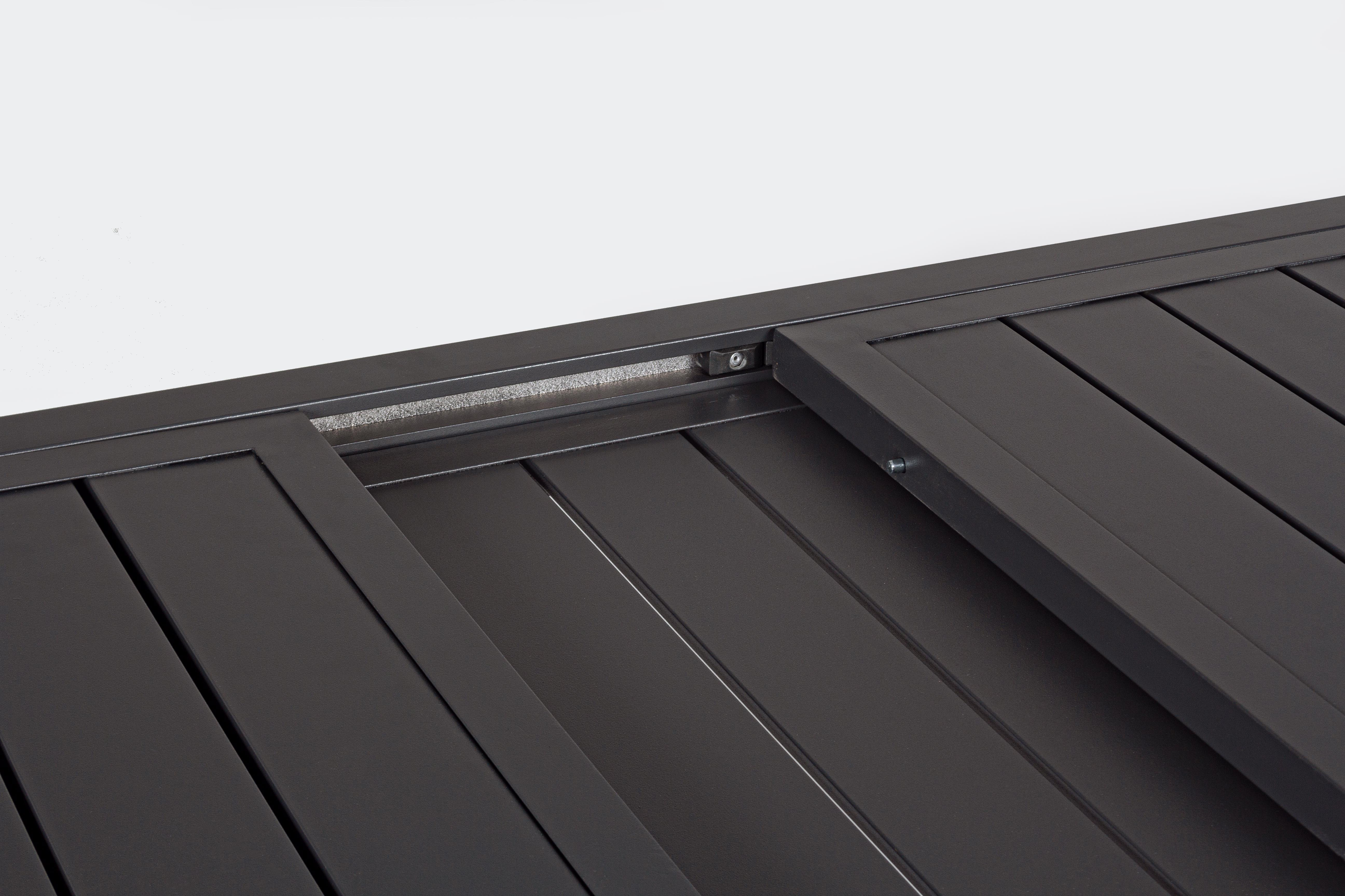TAVOLO ALL.HILDE CM.160-240X90 ANTRACITE