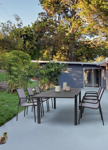 TAVOLO ALL.HILDE CM.200-300X100 ANTRACITE