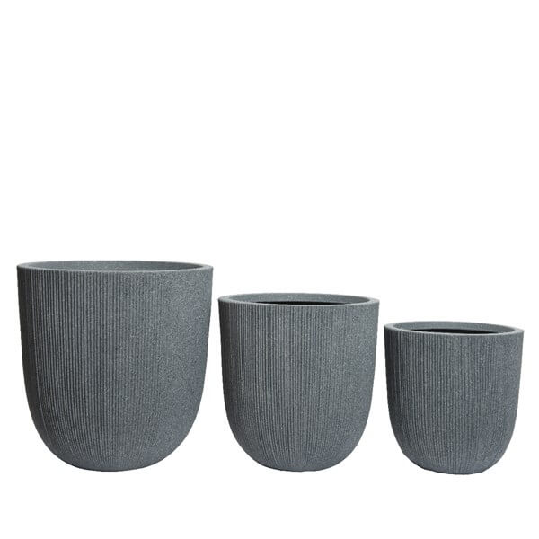 VASO IN PLASTICA D.31 GRIGIO