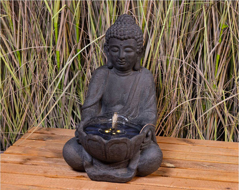 FONTANA BUDDHA SOLARE LED CM.28 ANTRACITE