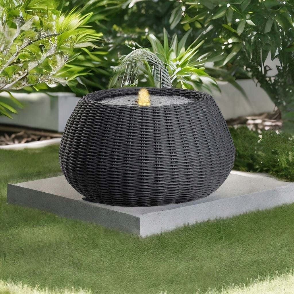FONTANA SOLARE POLIRESINA D.53X28H ANTRACITE