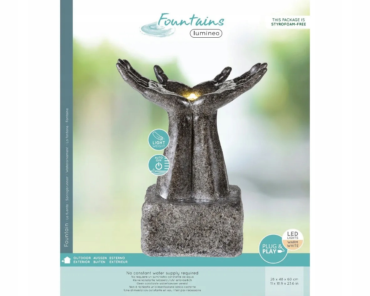 FONTANA MANI POLIRSINA CM.28X60H ANTRACITE