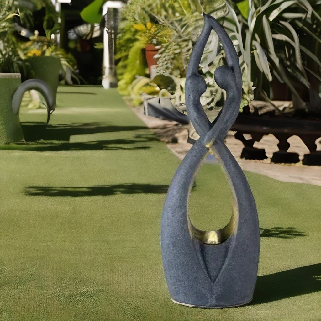 *FONTANA COPPIA ASTRATTA CM.22X80 ANTRACITE