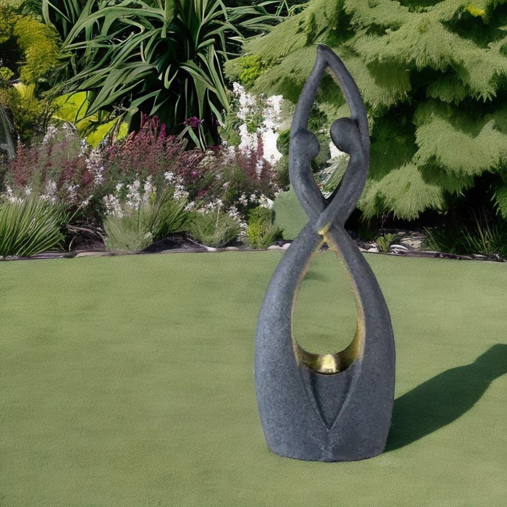 *FONTANA COPPIA ASTRATTA CM.22X80 ANTRACITE