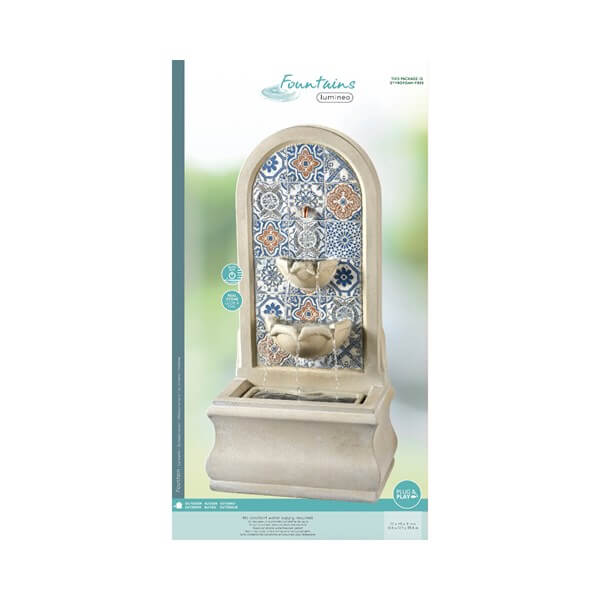 *FONTANA MOSAICO CM.27X91H BEIGE