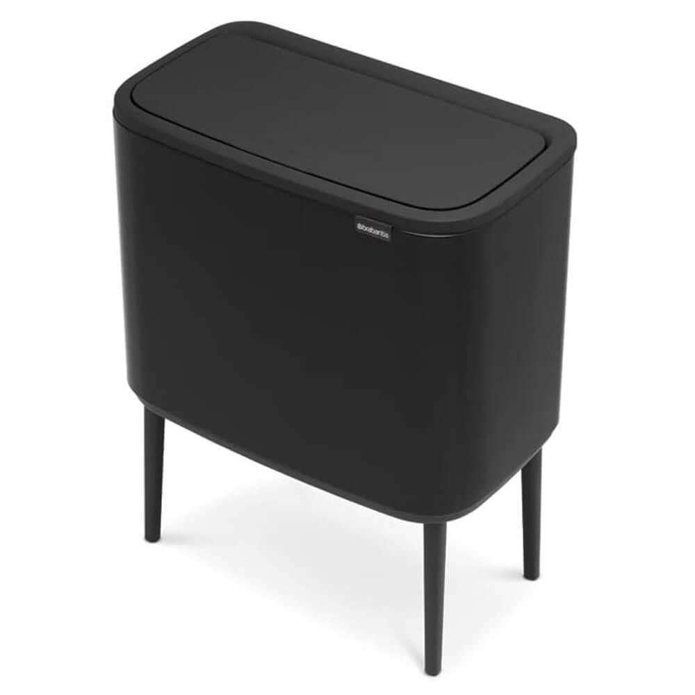 PATTUMIERA BO TOUCH BIN 11+23LT NERO OPACO